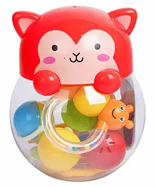 R for Rabbit Orapple Kitty Rattle Set Pack of 5 - Red