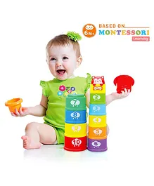 Orapple by R for Rabbit Stack It Stacking And Learning Cups Multicolor - Length 19.5 cm
