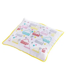 Kanyoga Mustard Seed Rai Head Shaping Baby Pillow - White & Multicolor