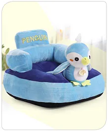 Babyhug Kids Penguin Shaped Sofa Chair - Blue