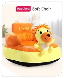 Babyhug Kids Lion Shaped Sofa Chair - Orange