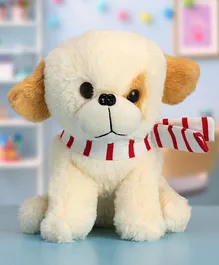 Babyhug Baby Puppy Soft Toy Cream - Height 22 cm