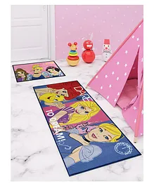 Athom Trendz Disney Princess Runner Carpet & Doormat Combo - Multicolour