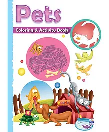 Macaw Shaped Coloring And Activity Book Pets - English 