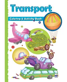 Macaw Shaped Coloring And Activity Book Transport - English 
