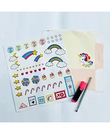 The Story Saga Unicorn Envelope With Sticker - Multicolor 