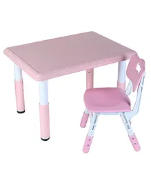 The Tickle Toe Adjustable Table Chair Set - Pink
