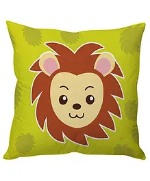 Stybuzz Cute Lion Cushion Cover - Green