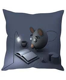 Stybuzz Reading Mouse Cushion Cover - Dark Grey