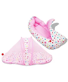 VParents Joy Baby Bedding Set with Pillow & Sleeping Bag Combo - Pink