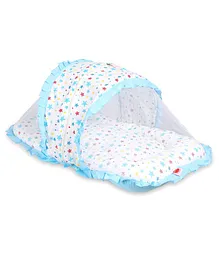 Vparents Joy Jumbo Extra Large Baby Bedding Set With Mosquito Net And Pillow 0-20 Months - Blue