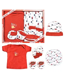  VParents Bitsy New born Baby Gift Set Pack of 5 - Red