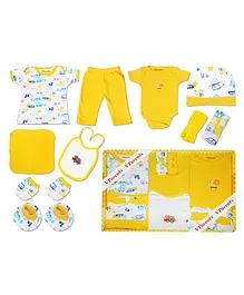 VParents Bitsy New Born Baby Gift Set Pack of 10 - Yellow