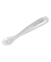 Beaba Ergonomic 1St Stage Silicone Spoon - Light Mist