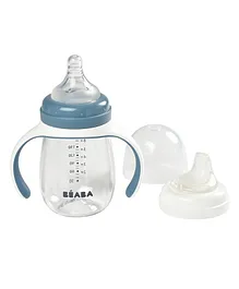 Beaba 2 in 1 Learning Sipper Cup Blue - 210 ml