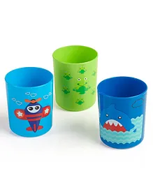 BeeBaby Drinking Boo Boo Cups Pack of 3 Blue Green - 240 ml each