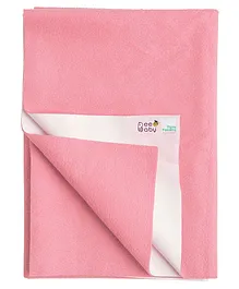 Beebaby Ultra Dry Baby Bed Protector Sheet - Baby Pink