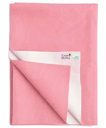 Beebaby Ultra Dry Large Baby Bed Protector Sheet - Baby Pink