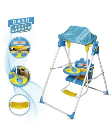 Dash Musical Deluxe Baby Garden Swing With Light - Blue