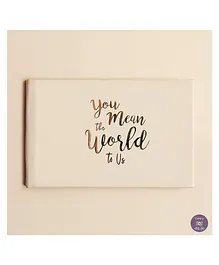 KUWTB You Mean The World To Us Baby Visitor Book  - English