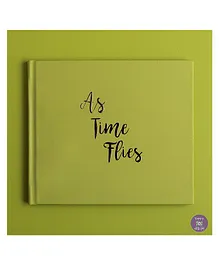 KUWTB As Time Flies Baby Record Book Celery Green - English