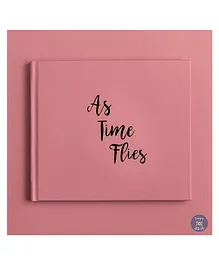 KUWTB As Time Flies Baby Record Book Peony Pink - English
