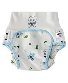 Kassy Pop Baby Diaper Training Pants Size Extra Large - White Blue