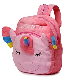 Fiddlerz Unicorn Theme School Bag Pink - 12.2 Inches
