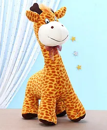 Kids Kaart Funny Giraffe Soft Toy Brown And Yellow - Height 38.5 cm
