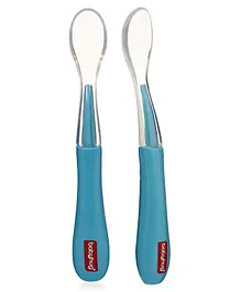 Babyhug Silicone Spoon Pack of 2 - Blue