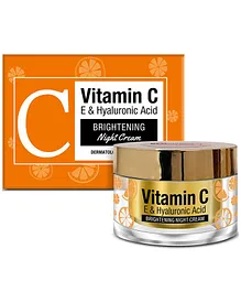 St.Botanica Vitamin C, E & Hyaluronic Acid Brightening Night Cream - 50g 