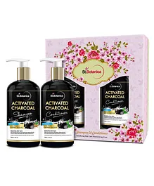 St.Botanica Activated Charcoal Hair Shampoo & Hair Conditioner- 300 ml Each