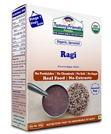 TummyFriendly Foods Organic Sprouted Ragi Porridge Mix - 200 gm 