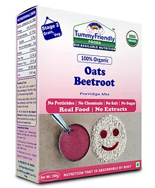 Tummy Friendly Foods Organic Oats And Beetroot Porridge Porridge Mix - 200 gm