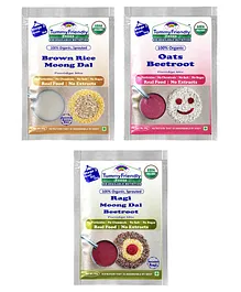Tummy Friendly Foods Sprouted Porridge Mixes Trial Packs Set of 3 - 50 gm Each