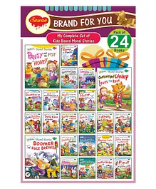 Sawan My Complete Set of Board Books with Moral Stories Pack of 24 - English 