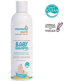 MommyPure Certified Clean & Natural Tear-Free Baby Shampoo - 120 ml 