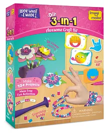 Imagi Make 3 in 1 Awesome Craft Kit Multicolor - 79 Pieces