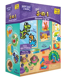 Imagi Make 5 in 1 Awesome Craft Kit Multicolor - 63 Pieces