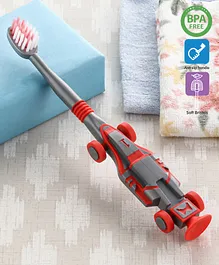 Babyhug Ultra Soft Bristles Car Design Toothbrush - Red