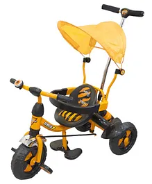Funride Unik Deluxe Tricycle with Canopy - Yellow