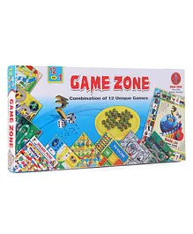 Yash Toys 12 In 1 Games Zone Board Game - Multicolor