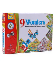 Yash Toys Wonders 9 in 1 Board Game - Multicolor