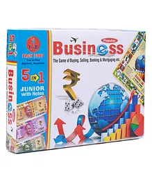 Yash Toys 5 In 1 Business Board Game Junior - Multicolor