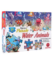 Yash Toys Educational Jigsaw Puzzle Water Animals Multicolor - 120 Pieces