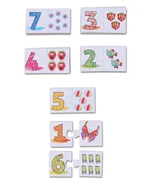 Yash Toys Match & Fix Numbers & Maths Jigsaw Puzzle Set of 27 - 2 Piece Each