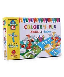 Yash Toys Colour's Fun Alphabets & Numbers Coloring Kit - Multicolor