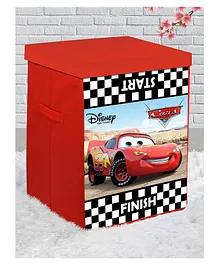Fun Homes Disney Cars Non Woven Fabric Foldable Storage Box with Lid -Black Red