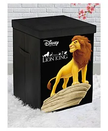 Fun Homes Disney Lion King Non Woven Fabric Foldable Storage Box with Lid - Black