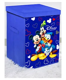 Fun Homes Disney Mickey Team Non Woven Fabric Foldable Storage Box with Lid -Royal Blue